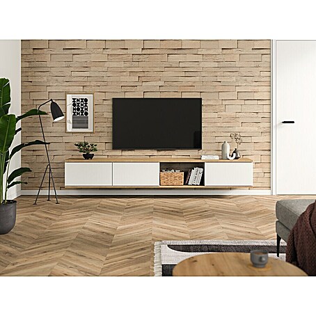 Egger Wandpaneel DecoWall (Laxfield Eiche, 125 cm x 66 cm x 12 mm)