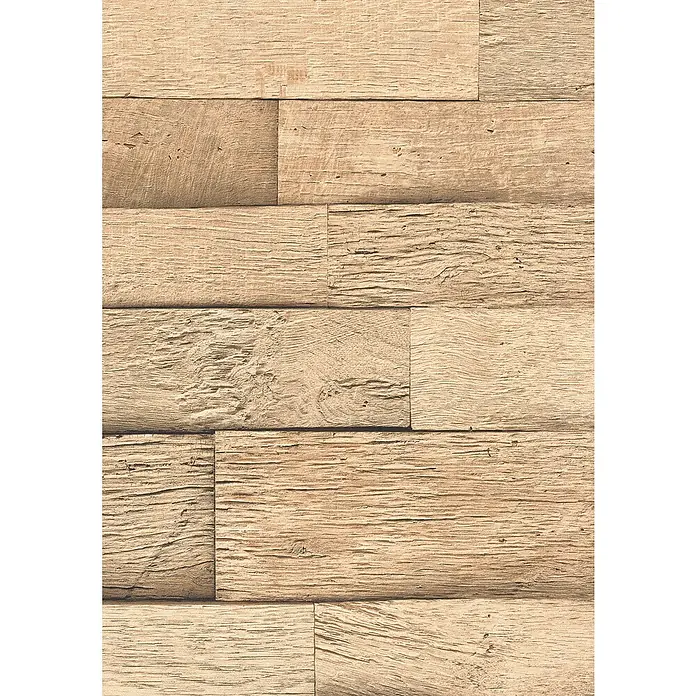 Egger Wandpaneel DecoWall - Laxfield Eiche, 1.250 x 660 x 12 mm, 3 Stk. - Hellbraune, rustikale Holzbretter, horizontal angeordnet, mit natürlicher Maserung und Textur.