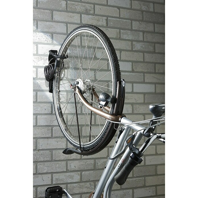 Mottez Fahrrad-Wandhaken (Geeignet für: 1 Fahrrad, Schwarz)