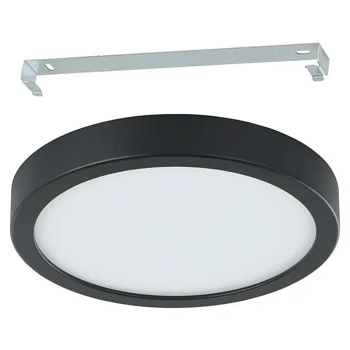 Eglo LED-Deckenleuchte Fueva 5 Sensor - 17 W, Schwarz, Warmweiß, Durchmesser: 21 cm - Runde Deckenleuchte in Schwarz mit Befestigungsmaterial, ideal für eine moderne und stilvolle Beleuchtung im Innenbereich.