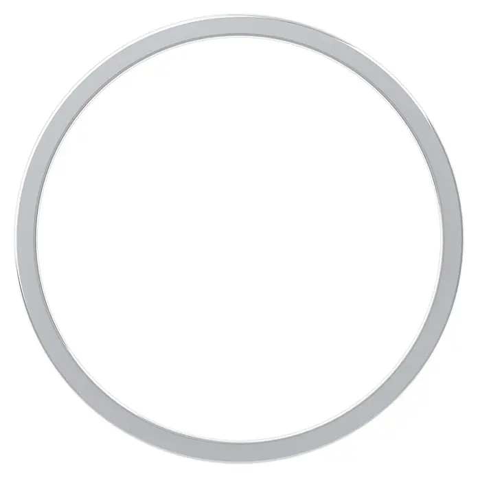 Eglo Fueva 5 LED-Deckenleuchte rund - 20 W, Ø x H: 285 mm x 2,8 cm, Chrom, Warmweiß - Silberner Ringrahmen, ideal zum Einrahmen von Fotos oder Kunstwerken, um einen Hauch von Eleganz zu verleihen.