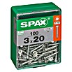 Spax Universalschraube T-Star plus (Ø x L: 3 x 20 mm, WIROX Oberfläche, T-Star plus, 100 Stk.)