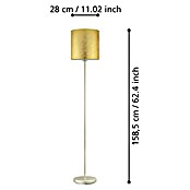 Eglo Viserbella Stehleuchte (60 W, Gold, Höhe: 158,5 cm)