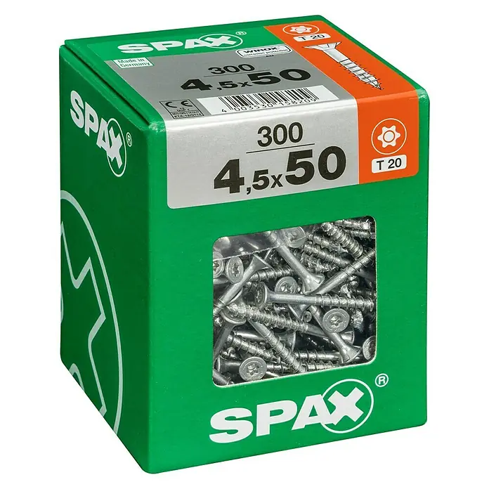 Spax Universalschraube T-Star plusØ x L: 4,5 x 50 mm, WIROX Oberfläche, T-Star plus, 300 Stk.