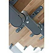 Minka Mittelholmtreppe Comfort (Breite: 80 cm, Silber, Farbe Stufen: Buche Natur, Geschosshöhe: Max. 312 cm)