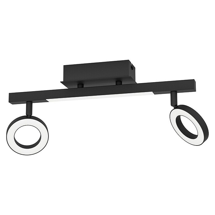 Eglo Cardillio 2 LED-Deckenstrahler CARDILLIO 2 (9,7 W, L x B x H: 38,5 x 8,5 x 17,5 cm, Schwarz, Warmweiß, 3 Stk.) | BAUHAUS