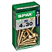 Spax Tornillo universal (4 x 30 mm, Rosca completa, 20 uds.)
