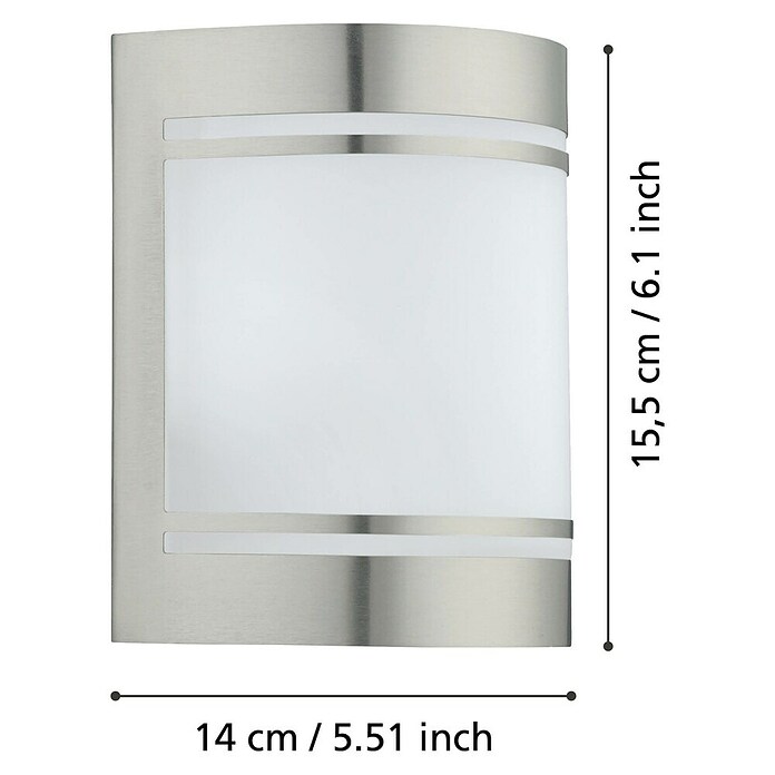 Außenwandleuchte Cerno (40 W, 140 x 105 x 165 mm, Weiß, IP44) | BAUHAUS