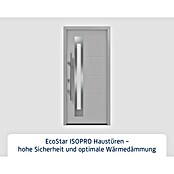 Hörmann EcoStar Haustür ISOPRO IP 780S (110 x 210 cm, DIN Anschlag: Links, Weißaluminium) | BAUHAUS