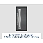 Hörmann EcoStar Haustür ISOPRO Secur IPS 780S (110 x 210 cm, DIN Anschlag: Links, Anthrazit metallic) | BAUHAUS