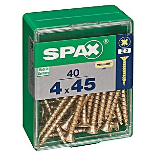 Spax Tornillo universal (4 x 45 mm, Rosca completa, 40 ud.)