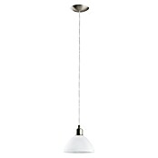 Eglo Pendelleuchte rund Brenda (1-flammig, Durchmesser: 19,5 cm, Max. Leistung: 60 W, Weiß satiniert)