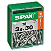 Spax Tornillo universal (Ø x L: 3,5 x 30 mm, Superficie WIROX, T-Star plus, 75 uds.)