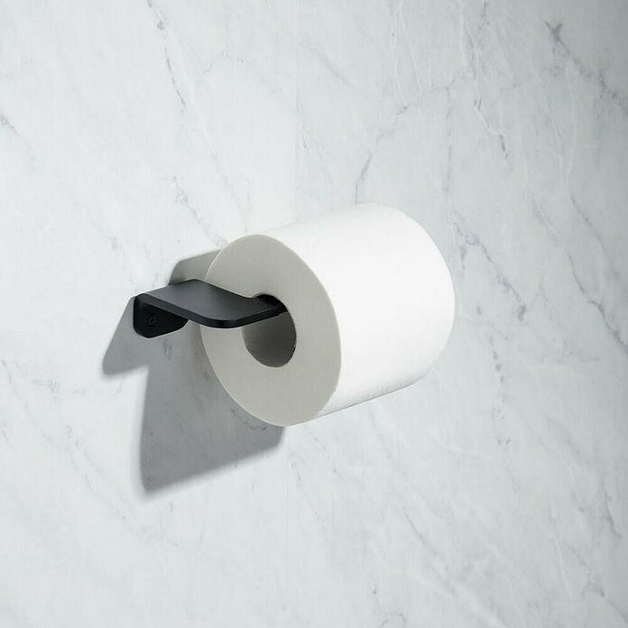 Tatay Onyx Portarrollos papel higiénico (Sin tapa, Negro, Mate)
