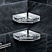 Tatay Moon Cesta de baño angular (L x An x Al: 20 x 20 x 5,5 cm, 2 ud., Plateado) | BAUHAUS