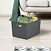 Tatay Baobab Cesta para la ropa XL (L x An x Al: 29,4 x 38,5 x 23 cm, Plástico, Gris)