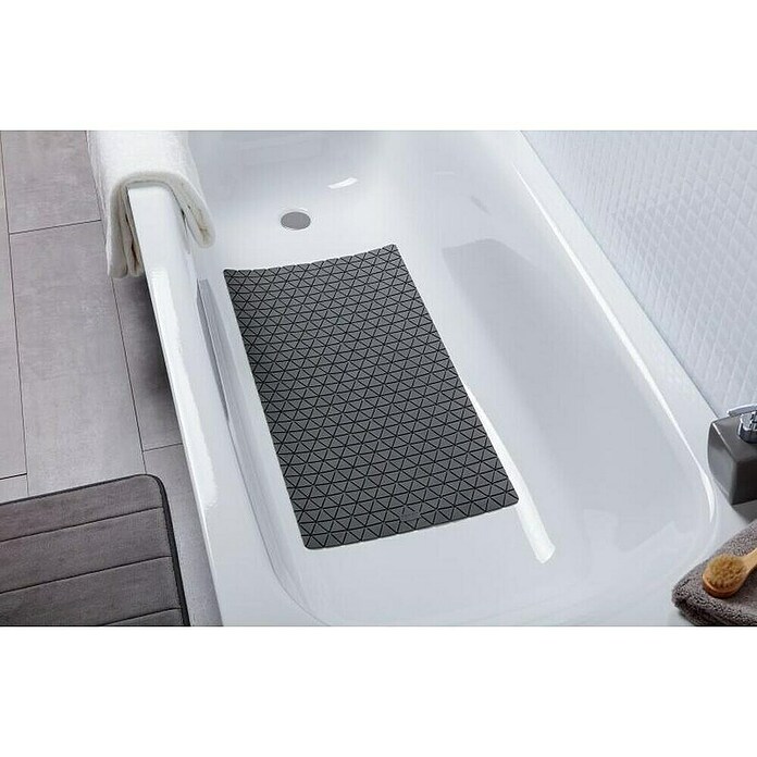 Tatay Antideslizante para bañera Diamond SBS (72 x 36 cm, Gris) | BAUHAUS