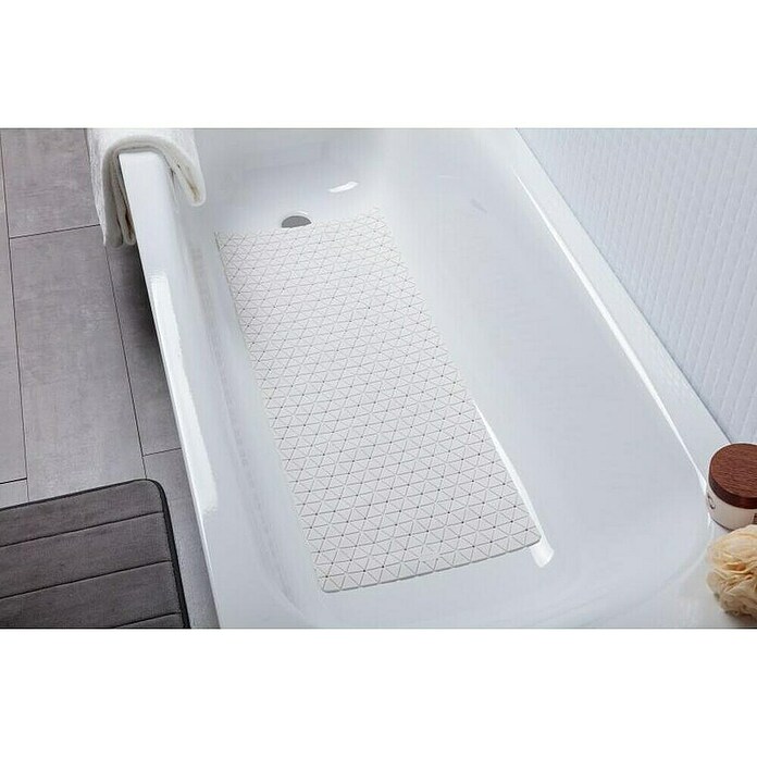 Tatay Antideslizante para bañera Diamond SBS (96 x 36 cm, Blanco) | BAUHAUS