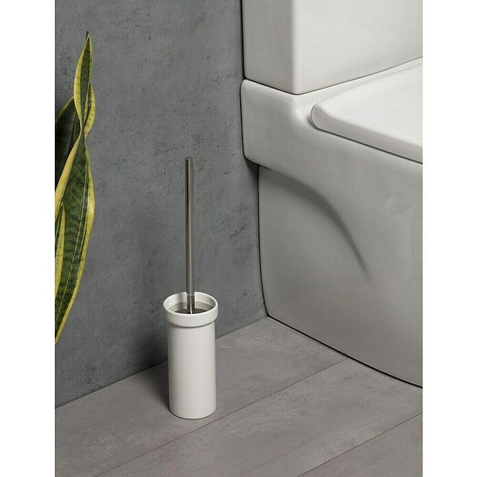 Tatay Slim Escobillero de suelo (Blanco/Cromo) | BAUHAUS