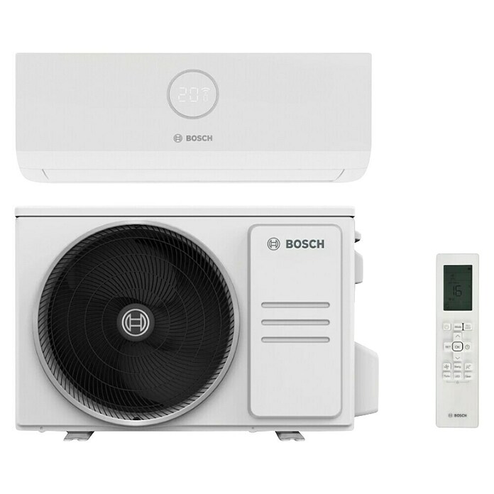 Bosch Aire acondicionado Inverter Climate 3000i + Instalación (3.500 W, 3.800 W, 25 m², Blanco) | BAUHAUS