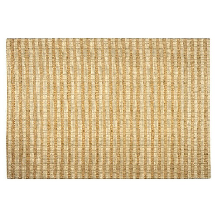 Alfombra de yute 2 colores (Natural, 230 x 160 cm, 100% yute) | BAUHAUS