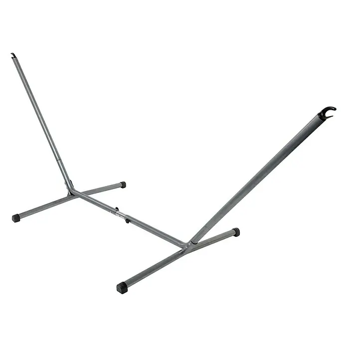 Amazonas Hängemattengestell Sumo RockStone - L x B x H: 270 x 105 x 110 cm, Metall - Bild eines grauen Hängemattengestells aus Metall für den Außenbereich.