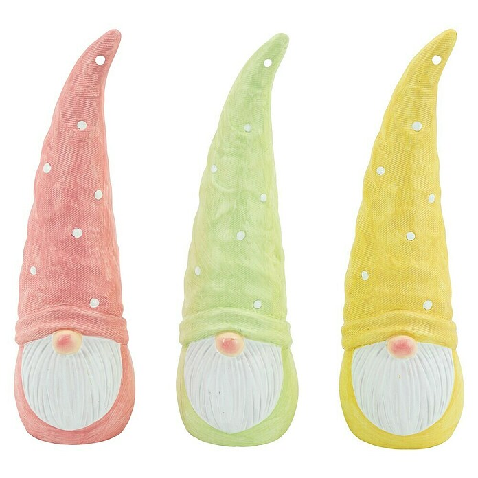 Gartendeko Wichtel Bloom (L x B x H: 8,5 x 8,5 x 26 cm, Terrakotta, In 3 Farben sortiert) | BAUHAUS