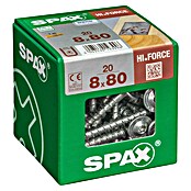 Spax Tellerkopfschraube HI.FORCE (Ø x L: 8 x 80 mm, WIROX Oberfläche, T-Star plus, 20 Stk.)