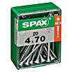 Spax Universalschraube T-Star plus (Ø x L: 4 x 70 mm, WIROX Oberfläche, T-Star plus, 20 Stk.)