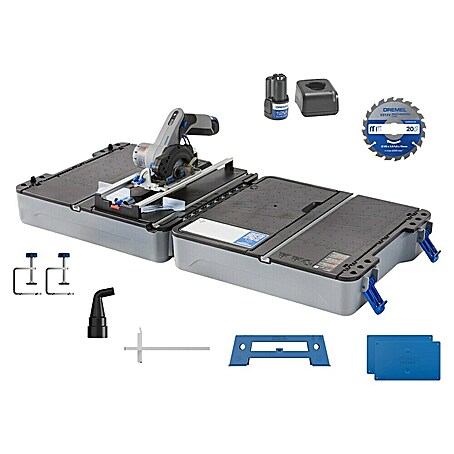 Dremel Mobile Sägestation Blueprint CS12V-S1C (12 V, 1 Akku, 2 Ah, Leerlaufdrehzahl: 5 000 U/min)