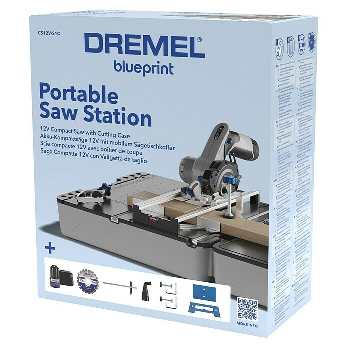 Dremel Mobile Sägestation Blueprint CS12V-S1C (12 V, 1 Akku, 2 Ah, Leerlaufdrehzahl: 5.000 U/min) | BAUHAUS