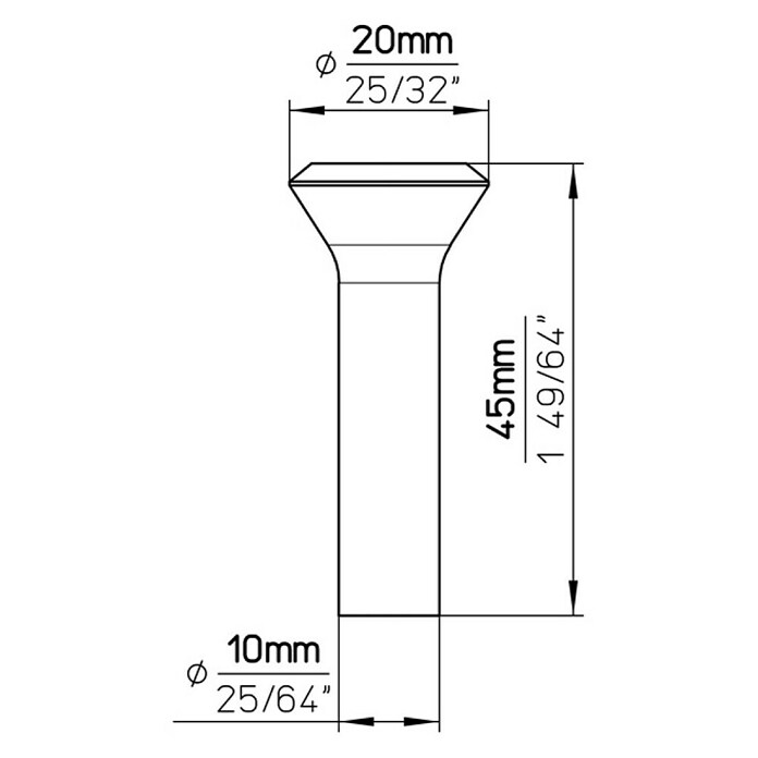 Siro Garderobna kuka  (D x Š x V: 20 x 20 x 45 mm, Broj kuka: 1 Kom.) | BAUHAUS