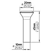 Siro Garderobna kuka  (D x Š x V: 20 x 20 x 45 mm, Broj kuka: 1 Kom.) | BAUHAUS