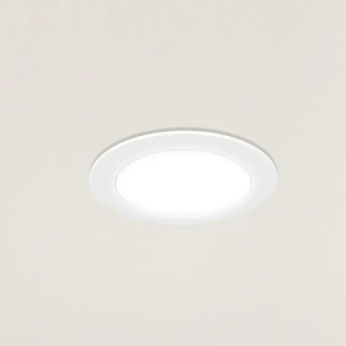 Eglo LED-Einbauleuchten-Set rund ABIUL - 3,2 W, Ø x H: 8,6 x 4 cm, Weiß, RGBW - Flache LED-Deckenleuchte in runder Form. Das Licht ist hell und gleichmäßig und sorgt für eine gute Ausleuchtung des Raumes.
