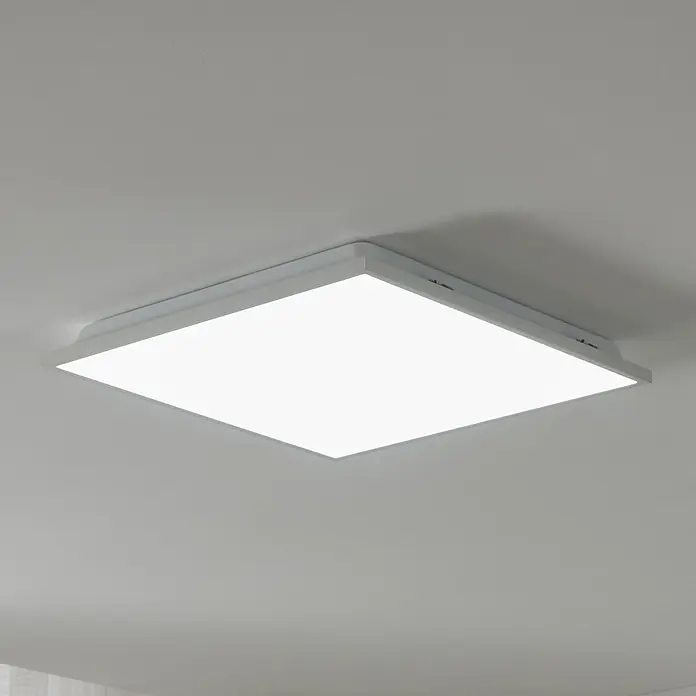 Eglo connect.z LED-Panel HERRORA-Z - 22 W, L x B x H: 45 x 45 x 4 cm, Weiß - Quadratische Deckenleuchte mit hellem, diffusem Licht und schlichtem, weißem Design. Perfekt für moderne Innenräume und bietet gleichmäßige Ausleuchtung.