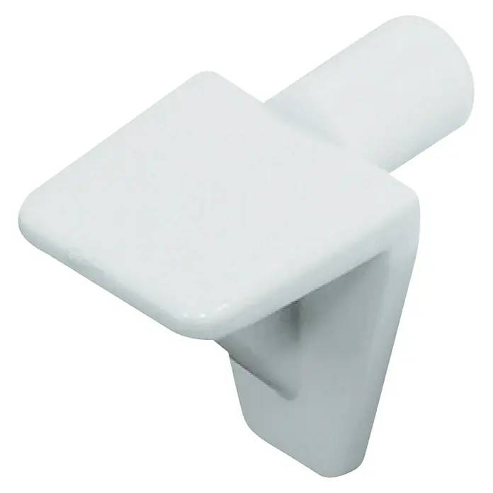 Stabilit Soporte para estantes - 5 mm, Blanco, 40 ud. - Un solo pasador de soporte de estante blanco para un montaje seguro y confiable en su hogar.