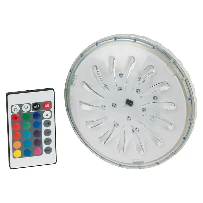 Gre Luz LED para piscinas Proyector Color - Multicolor, LED - Luz LED para piscina con mando a distancia para gestionar efectos de luz y colores para una iluminación ambiental.