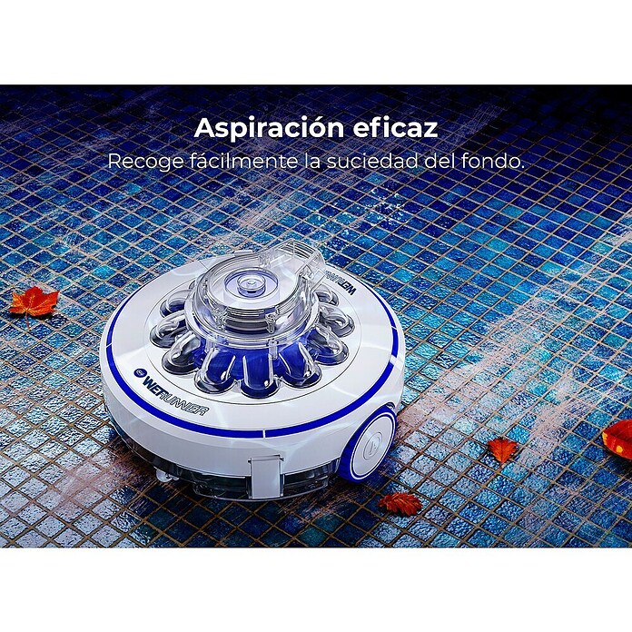Gre Robot de piscina a batería Wet Runner (Funcionamiento con batería, Específico para: Piscinas de hasta 7 x 5 m, Potencia de filtración: 3,6 m³/h) | BAUHAUS