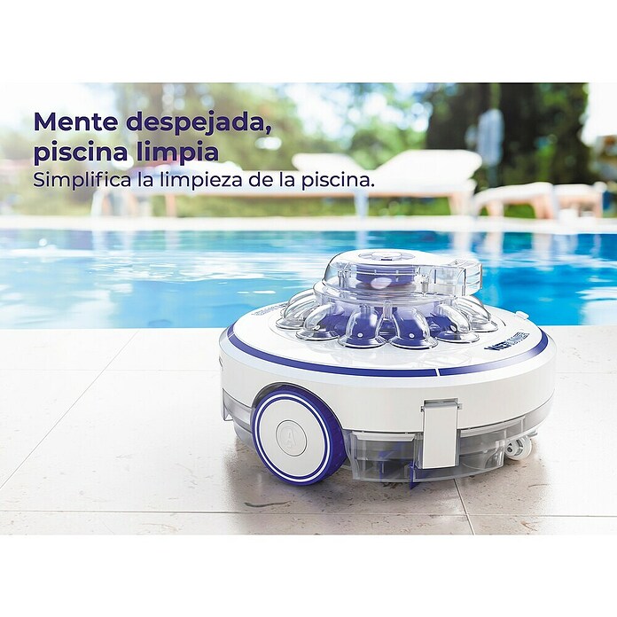 Gre Robot de piscina a batería Wet Runner (Funcionamiento con batería, Específico para: Piscinas de hasta 7 x 5 m, Potencia de filtración: 3,6 m³/h) | BAUHAUS