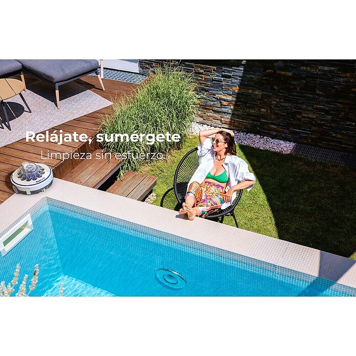 Gre Robot de piscina a batería Wet Runner (Funcionamiento con batería, Específico para: Piscinas de hasta 7 x 5 m, Potencia de filtración: 3,6 m³/h) | BAUHAUS