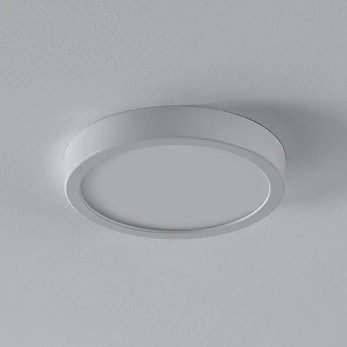 Eglo LED-Deckenleuchte Fueva 5 Sensor - 17 W, Weiß, Warmweiß, Durchmesser: 21 cm - Weiße runde, aufgesetzte LED-Deckenleuchte.