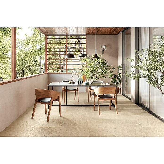 Corso Italia Terrassenfliese Pompei Aureo Crosscut (60 x 60 cm, Beige, Matt) | BAUHAUS