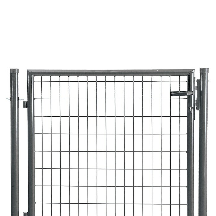 Puerta de valla Residencial (100 x 100 cm, Gris, Metal) | BAUHAUS