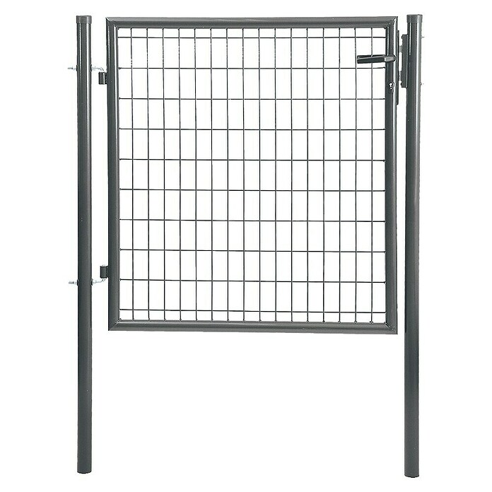 Puerta de valla Residencial (100 x 100 cm, Gris, Metal) | BAUHAUS