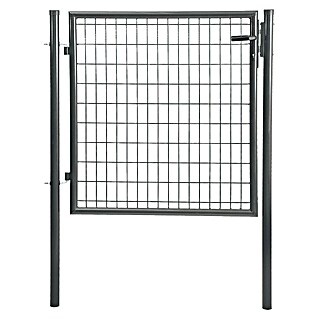 Puerta de valla Residencial (100 x 100 cm, Gris, Metal)