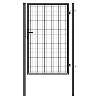 Puerta de valla Residencial (100 x 150 cm, Gris, Metal)