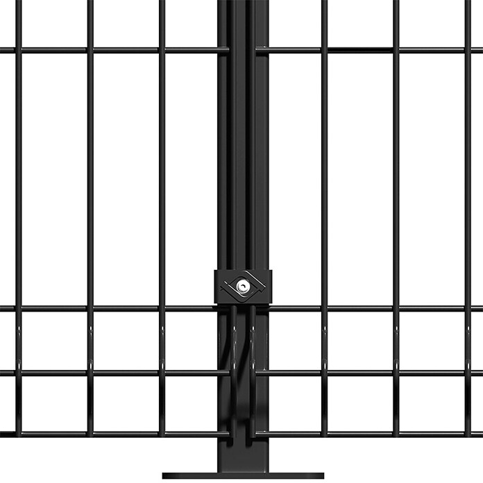 Panel de malla Eco Plus en kit (2 x 1 m, Gris, 11 pzs.) | BAUHAUS