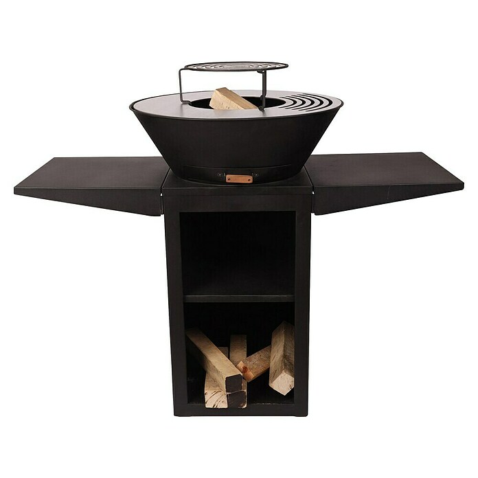 Purline Barbacoa de carbón EFP57B (Diámetro de la superficie de la parrilla: 60 cm, Negro) | BAUHAUS