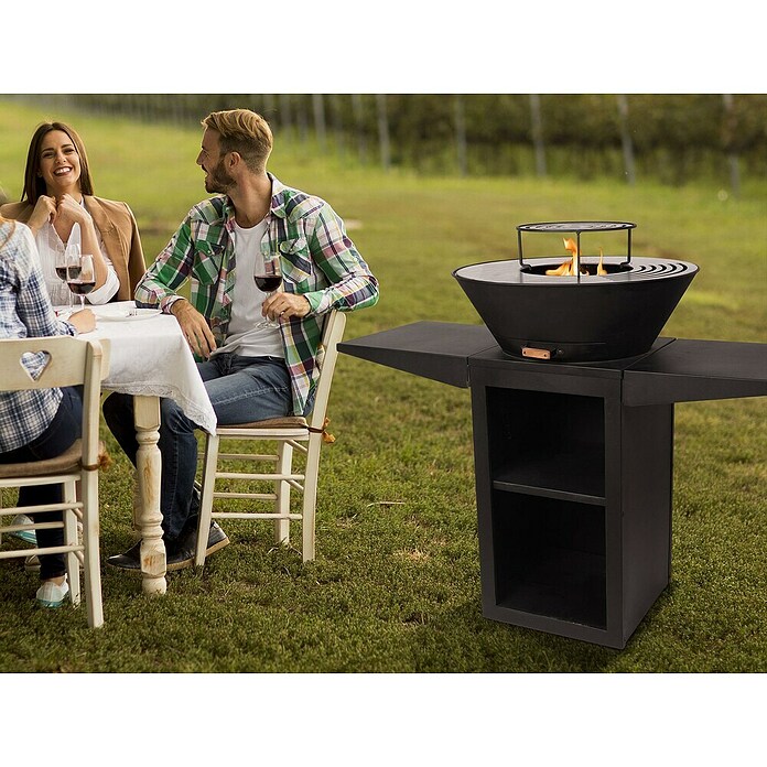 Purline Barbacoa de carbón EFP57B (Diámetro de la superficie de la parrilla: 60 cm, Negro) | BAUHAUS