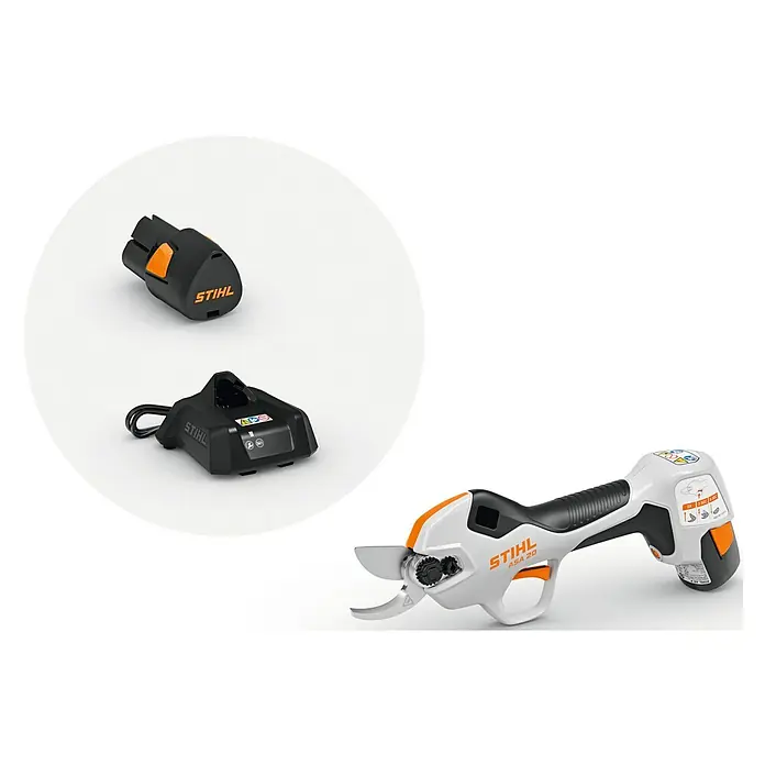 Stihl AS Akku-Astschere ASA 20 - 10,8 V, 1 Akku, Max. Aststärke: 25 mm - STIHL Akku-Gartenschere ASA 20 Set mit Ladegerät und Akku, für präzise Schnitte im Garten. Kompaktes und leichtes Design.